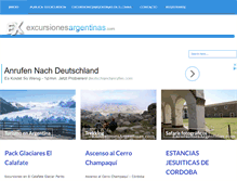 Tablet Screenshot of excursionesargentinas.com